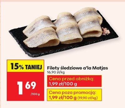 Filety 艣ledziowe a'la matjas Lisner promocja w Biedronka