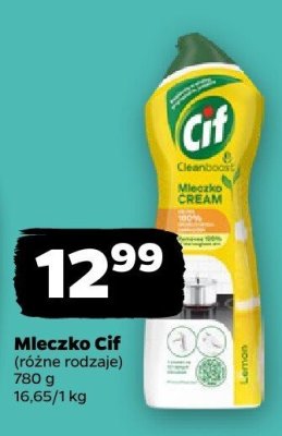 Mleczko Cif różne rodzaje promocja w Netto
