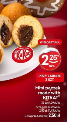 Mini pączek made with KITKAT promocja w Żabka