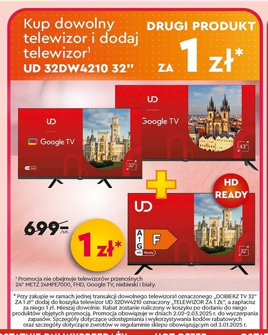 Telewizor 32dw4210 Ud promocja w Biedronka