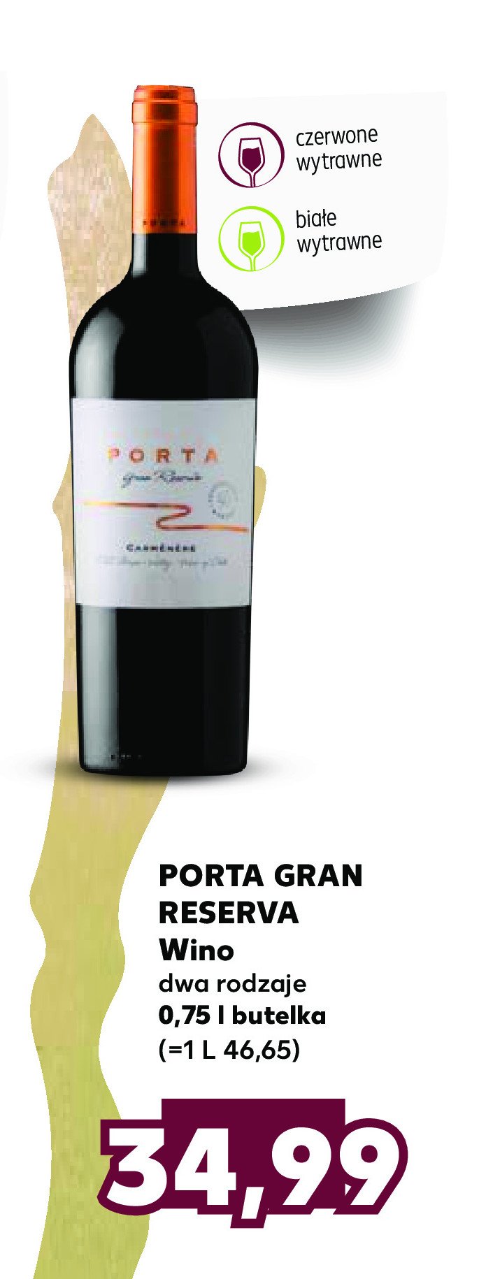 Wino wytrawne Porta gran reserva promocja