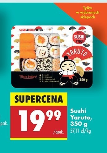 Sushi yaruto Sushi 4you promocja w Biedronka