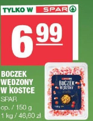 Boczek wędzony w kostce SPAR promocja w SPAR