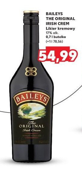 Likier Baileys original irish cream promocja w Kaufland