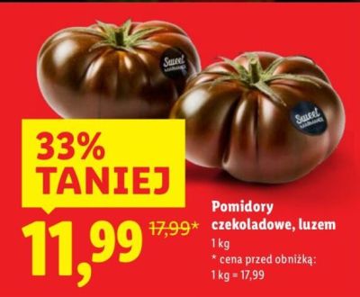 Pomidory czekoladowe, luzem promocja w Lidl