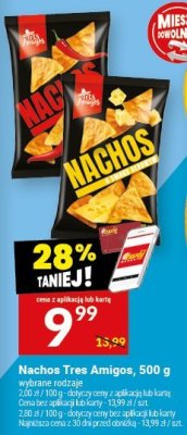 Chipsy Nachos Tres Amigos 500 g promocja w Twój Market