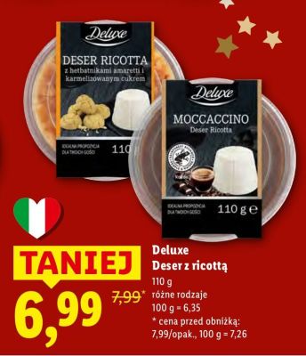 Deser z ricottą Deluxe promocja w Lidl