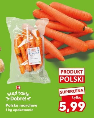 Polska marchew 1 kg opakowanie promocja w Kaufland