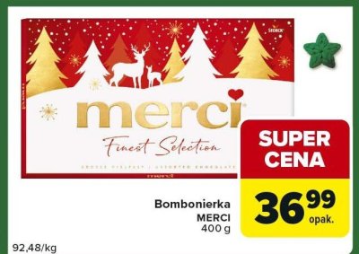 Bombonierka MERCI promocja w Carrefour Express