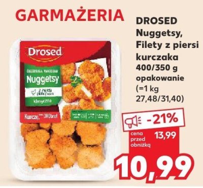 Nuggetsy, filety z piersi kurczęcej promocja w Kaufland