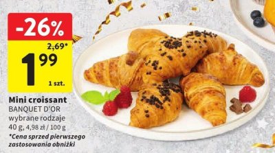 Mini croissant Banquet D'Or promocja w Intermarche