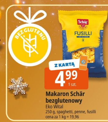 Makaron Schär bezglutenowy Eko Wital promocja w Leclerc