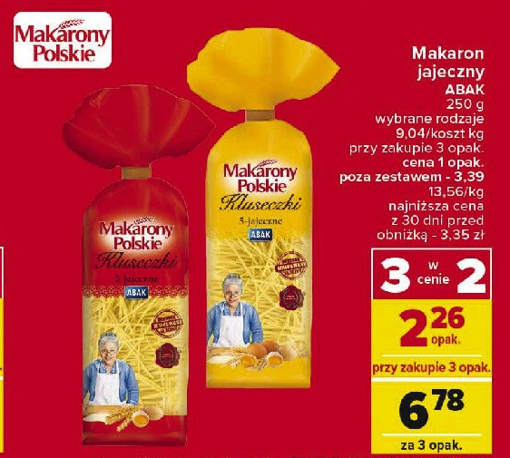 Makaron kluseczki babuni 2-jajeczny Makarony polskie promocja