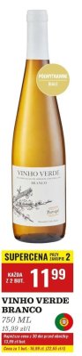 Wino Vinho Verde Branco promocja w Biedronka