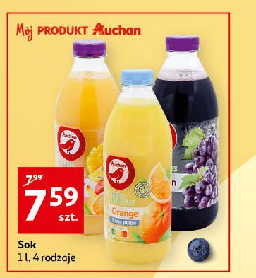 Sok ananas-mango-marakuja Auchan promocja
