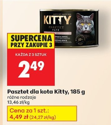 Pasztet dla kota Kitty, 185 g promocja w Biedronka