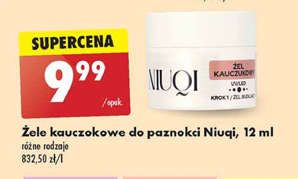 呕el do paznokci kauczukowy Niuqi promocja