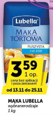 Mąka Lubella tortowa promocja w ABC