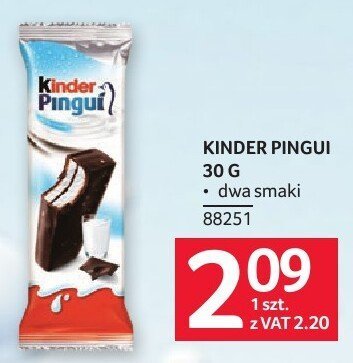 Czekolada Kinder Pingui 30 g promocja w Selgros