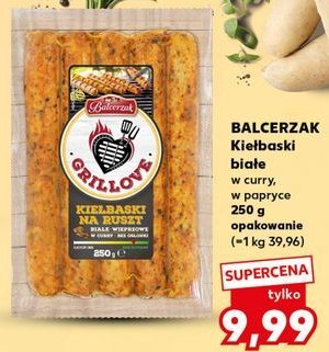 Kiełbaski białe w curry Balcerzak promocja w Kaufland