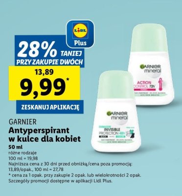 Dezodorant thermic 72h Garnier mineral action control promocja