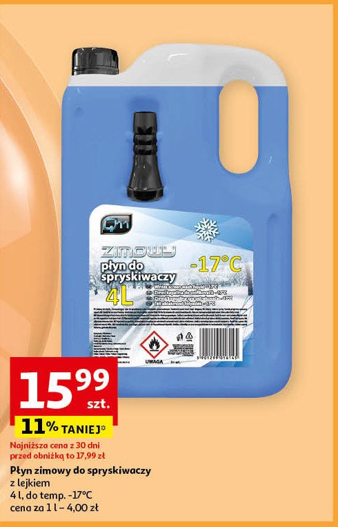 Płyn do spryskiwaczy zimowy -17 c Q11 promocja