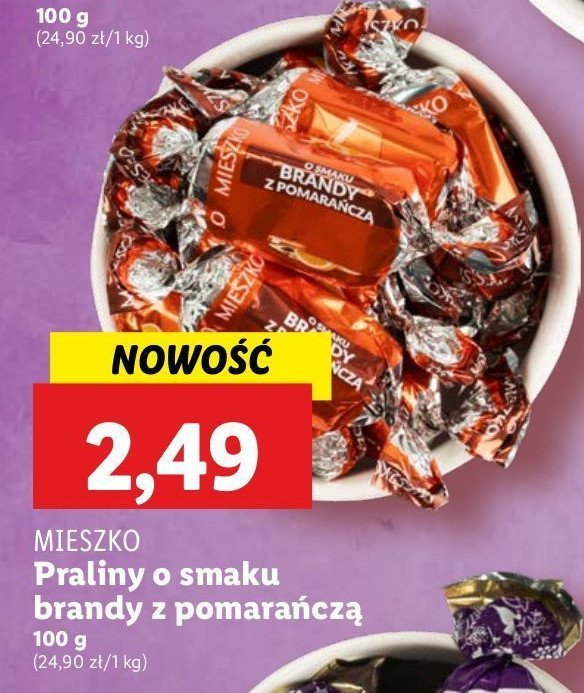 Praliny brandy & orange Mieszko promocja