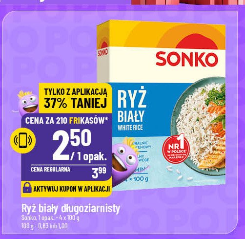 Ryż naturalny Sonko promocja w POLOmarket