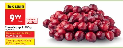 Żurawina 250 g promocja w Biedronka