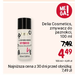 Zmywacz do paznokci Delia promocja
