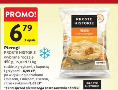 Pierogi Proste Historie wybrane rodzaje promocja w Intermarche