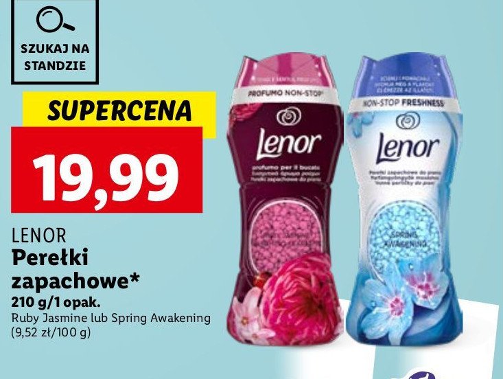 Perełki zapachowe ruby jasmine Lenor promocja