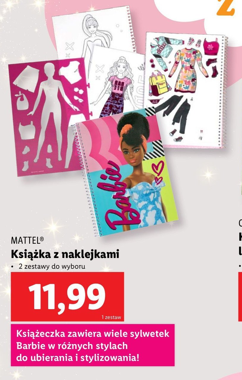 Książka z naklejkami barbie promocja