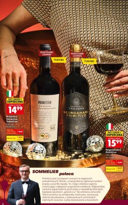Wino czerwone Negroamaro Primitivo promocja w Biedronka