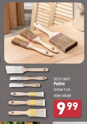 Zestaw pędzli do lakierów Deco craft promocja