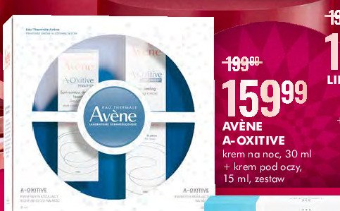 Zestaw w pudełku a-oxitive: krem wygładzający na dzień 30 ml + krem pod oczy 15 ml Avene zestawy promocja
