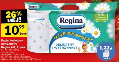 Papier toaletowy rumiankowy Regina 1 opak. promocja w Twój Market