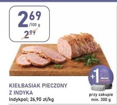 Kiełbasiak pieczony z indyka Indykpol promocja w Stokrotka