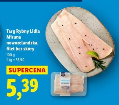 Miruna nowozelandzka, filet bez skóry promocja w Lidl
