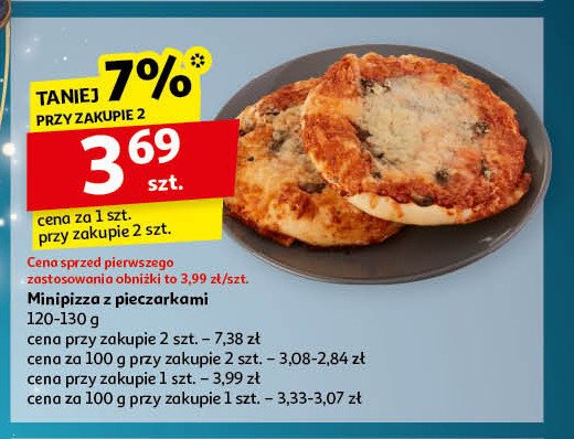 Minipizza z pieczarkami promocja w Auchan