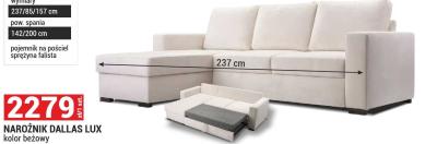 NAROŻNIK DALLAS LUX promocja w Merkury Market