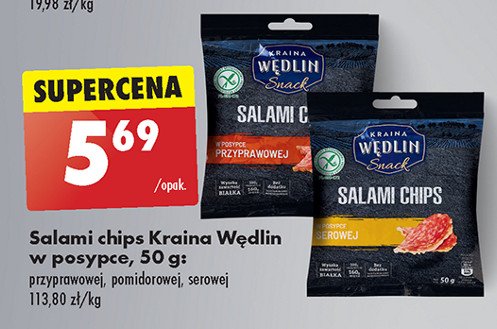 Chipsy salami w posypce pomidorowej Kraina wędlin promocja