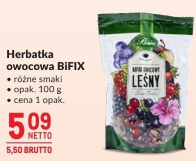 Herbatka owocowa BIFIX promocja w Makro
