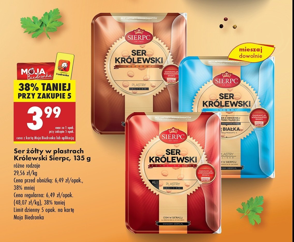 Ser kr贸lewski w臋dzony Sierpc promocja