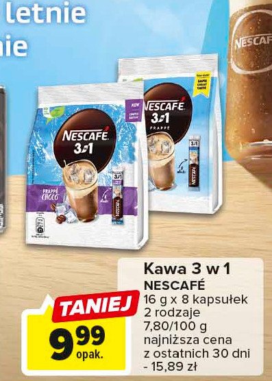 Kawa Nescafe 3in1 frappe choco promocja