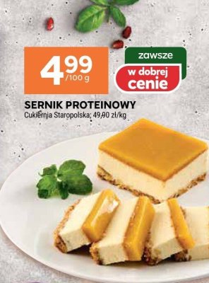 Sernik proteinowy Cukiernia Stargopolska promocja w Stokrotka
