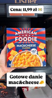 Gotowe danie mac&cheese American Foodie Classic promocja w Biedronka