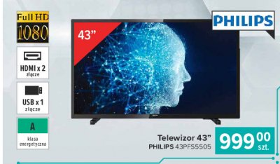 Telewizor 43" 43pfs5505 Philips promocja