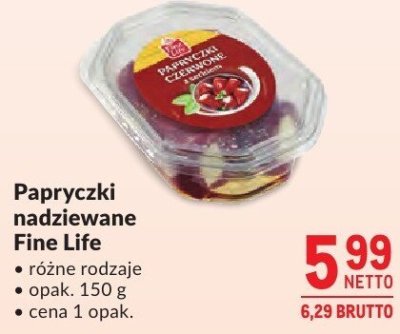 Papryczki nadziewane Fine Life promocja w Makro