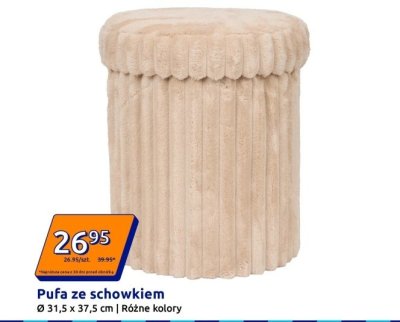 Pufa ze schowkiem Ø 31,5 x 37,5 cm, różne kolory promocja w Action